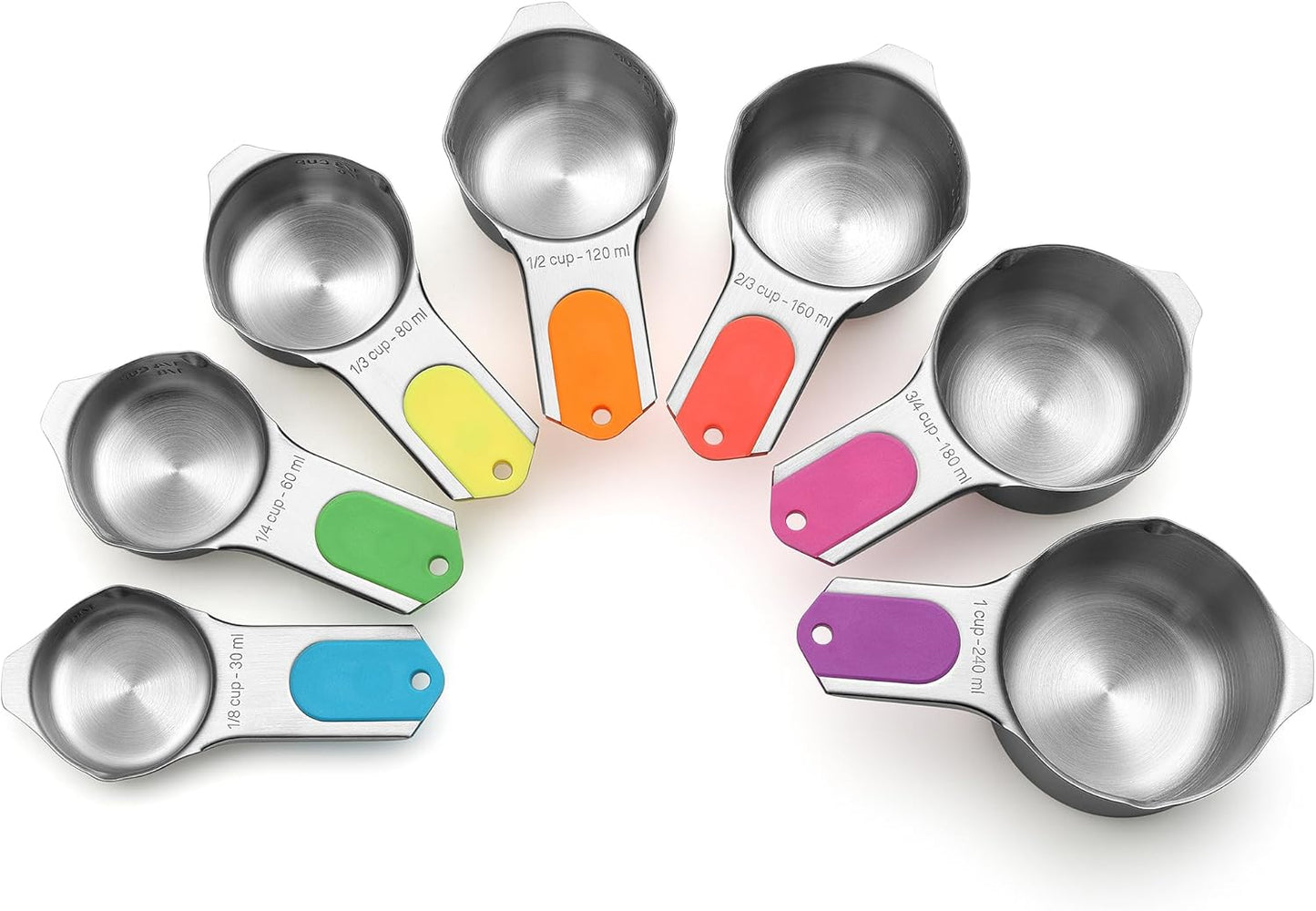 Spring Chef Magnetic Stainless Steel Measuring Cups Set of 7