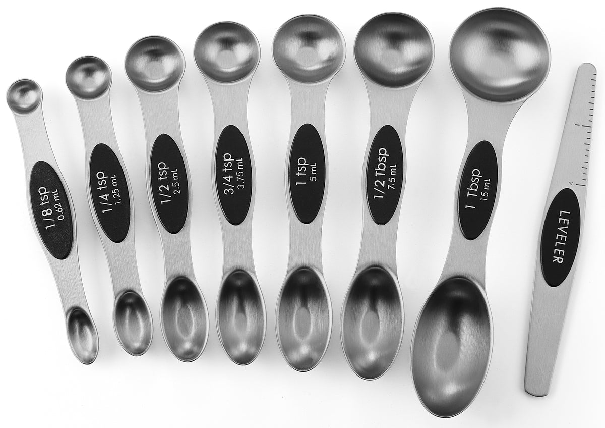 Departments - OXO Good Grips Stainless Steel Black/Silver Measuring Spoon  Set