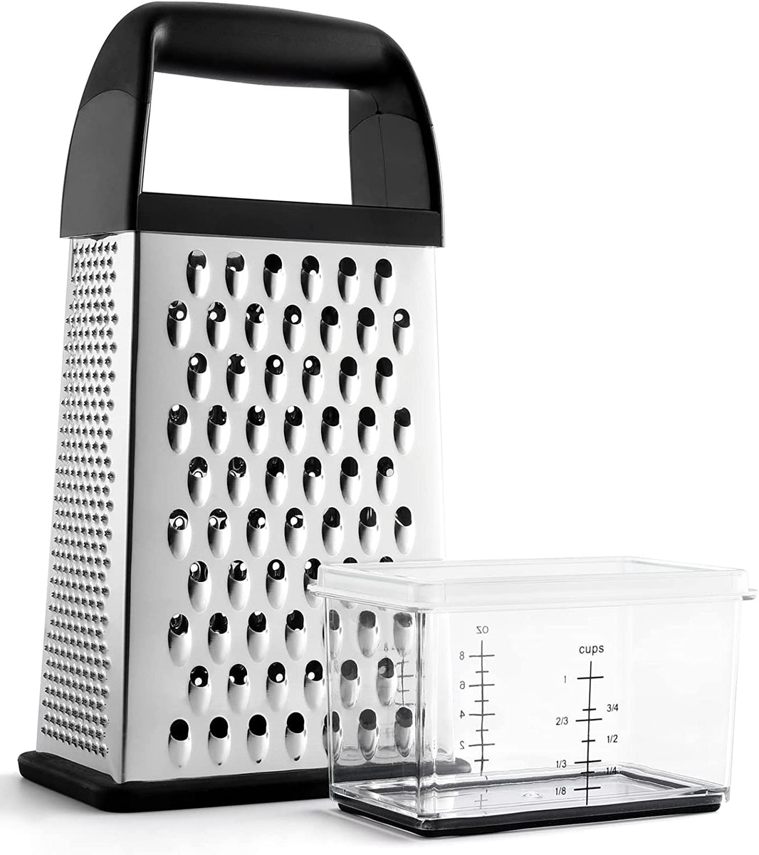 Met Lux Stainless Steel Coarse Grater - with Plastic Handle - 12 - 1 count  box