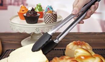 Versatile 12 Inch Stainless Steel Locking Kitchen Tongs