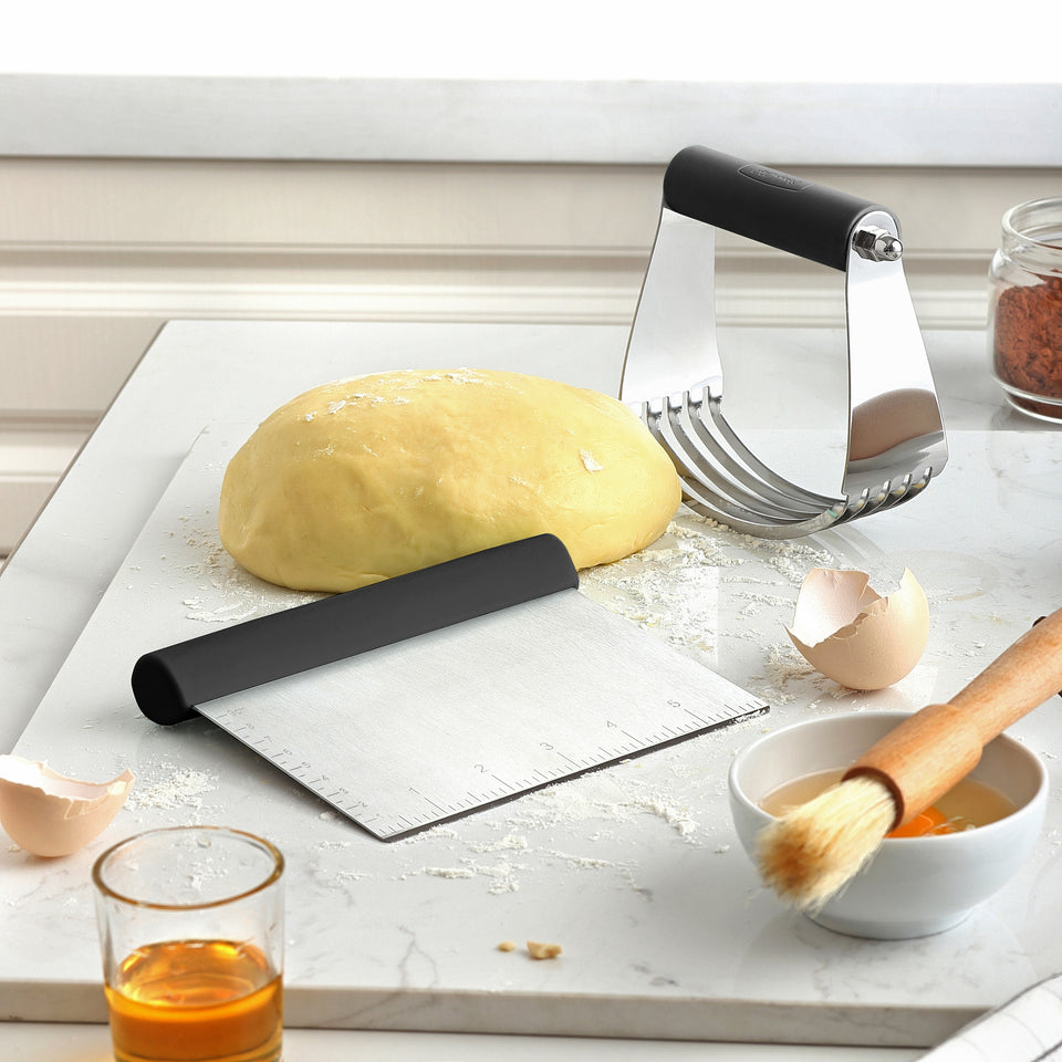 Spring Chef Stainless Steel Dough Blender and Bench Scraper Set