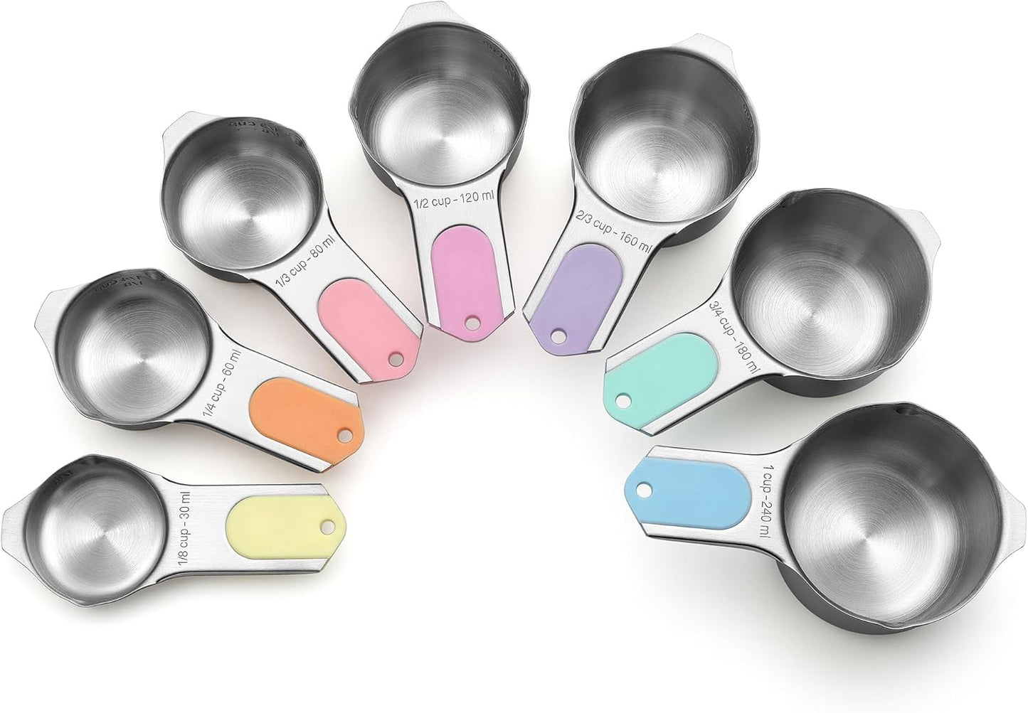 Spring Chef Magnetic Stainless Steel Measuring Cups Set of 7