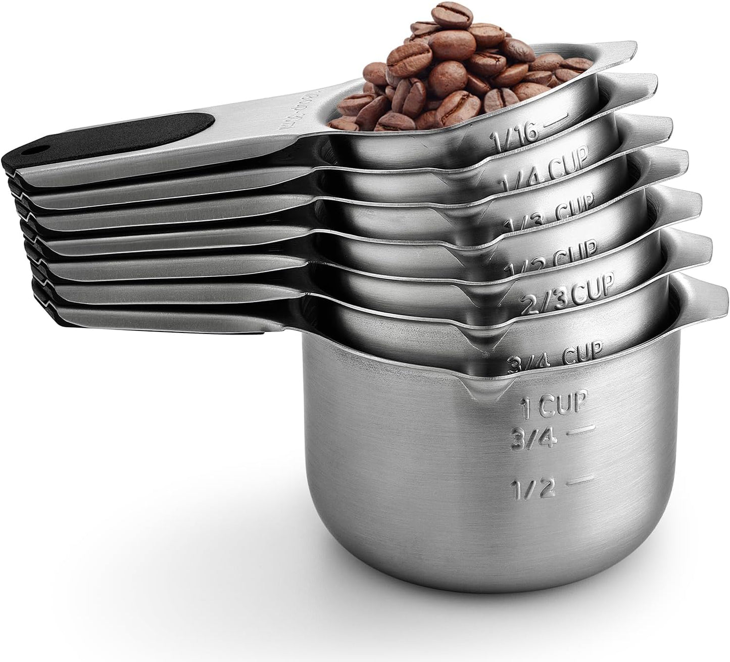 Spring Chef Magnetic Stainless Steel Measuring Cups Set of 7