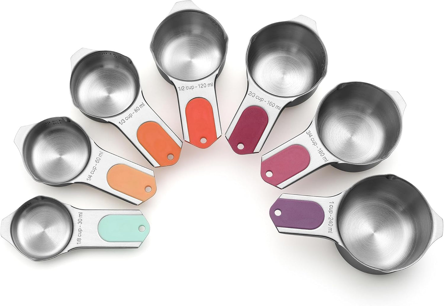 Spring Chef Magnetic Stainless Steel Measuring Cups Set of 7