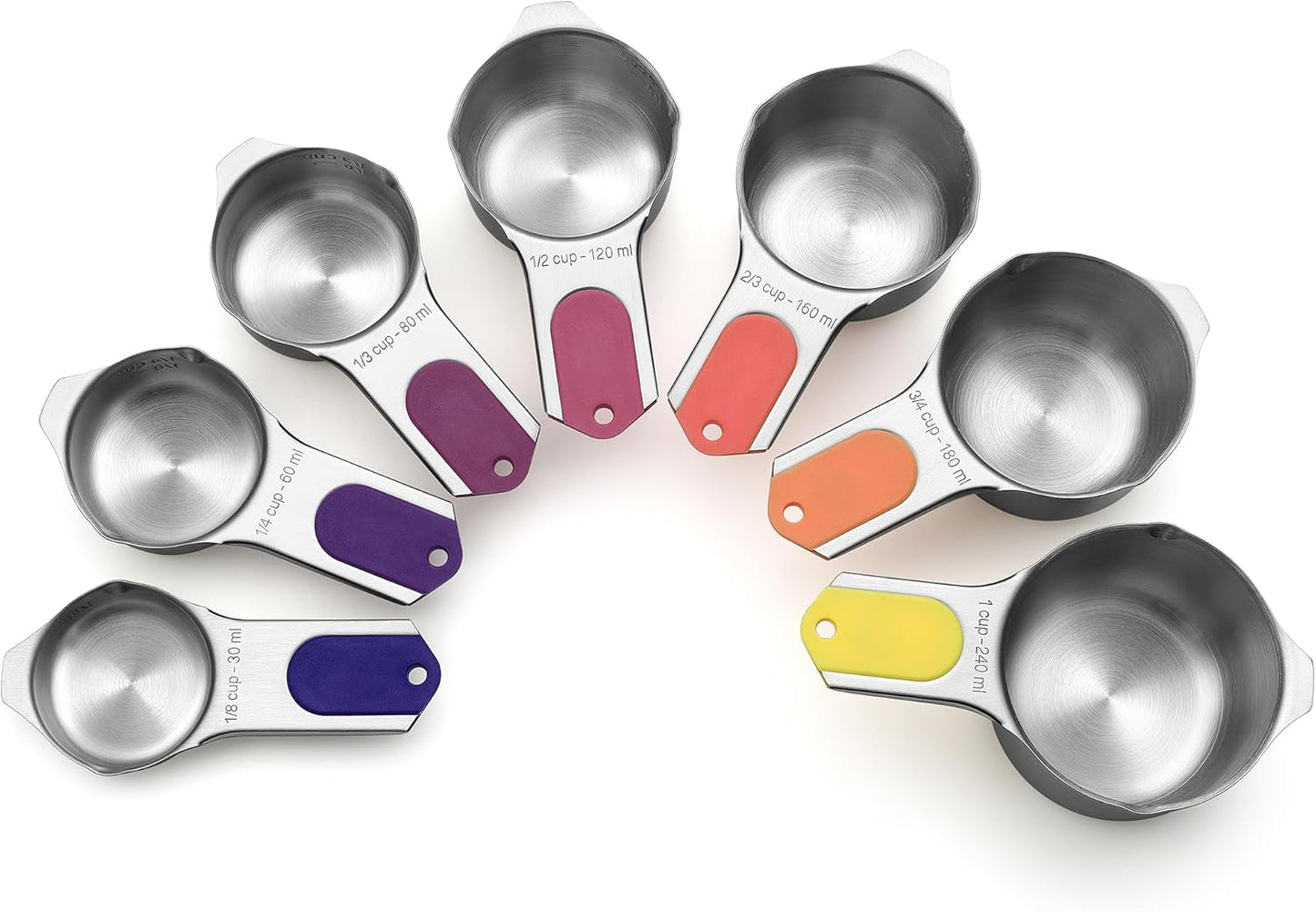 Spring Chef Magnetic Stainless Steel Measuring Cups Set of 7