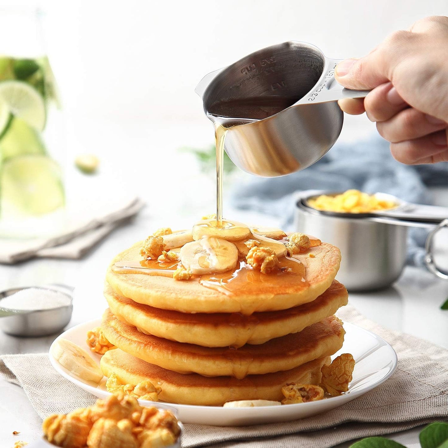 Spring Chef Stainless Steel Measuring Cups & Spoons Set of 20 with Leveler