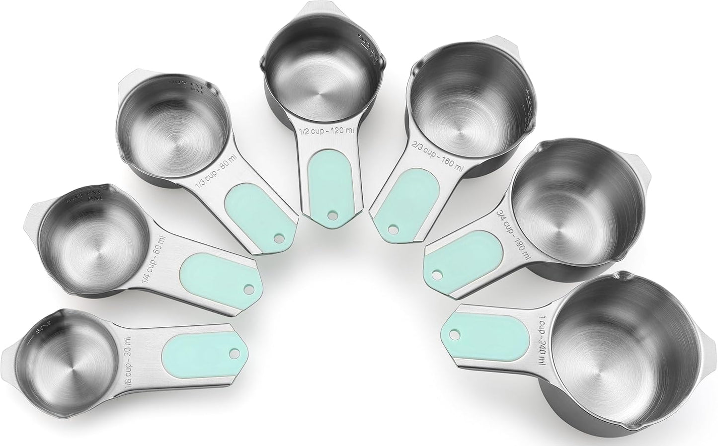Spring Chef Magnetic Stainless Steel Measuring Cups Set of 7