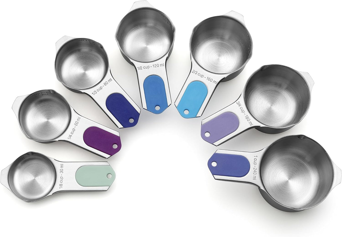 Spring Chef Magnetic Stainless Steel Measuring Cups Set of 7