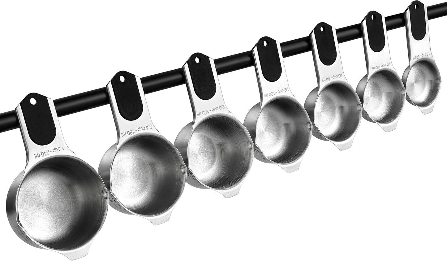 Spring Chef Magnetic Stainless Steel Measuring Cups Set of 7