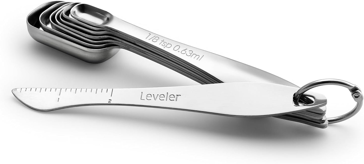Spring Chef Stainless Steel Measuring Spoons Set of 13 with Leveler