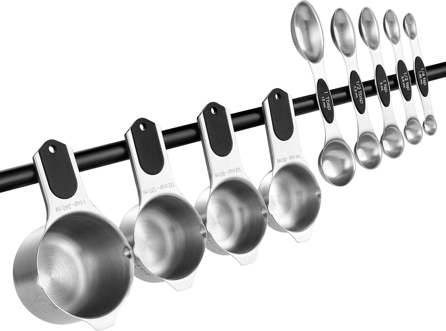 Spring Chef Magnetic Measuring Cups & Spoons Round Set of 9