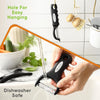 Spring Chef Swivel Vegetable Peeler & Y Potato Peeler Stainless Steel Blades - Black