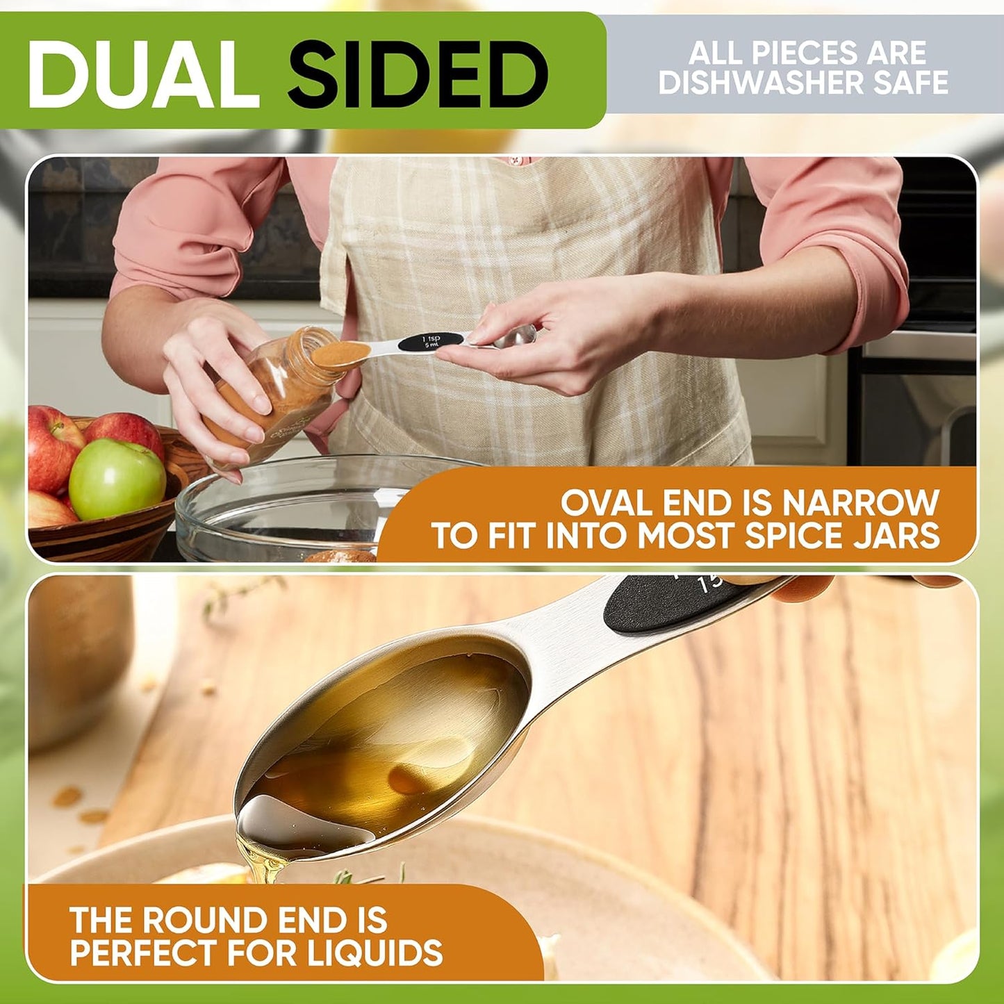 Spring Chef Magnetic Measuring Cups & Spoons Round Set of 9