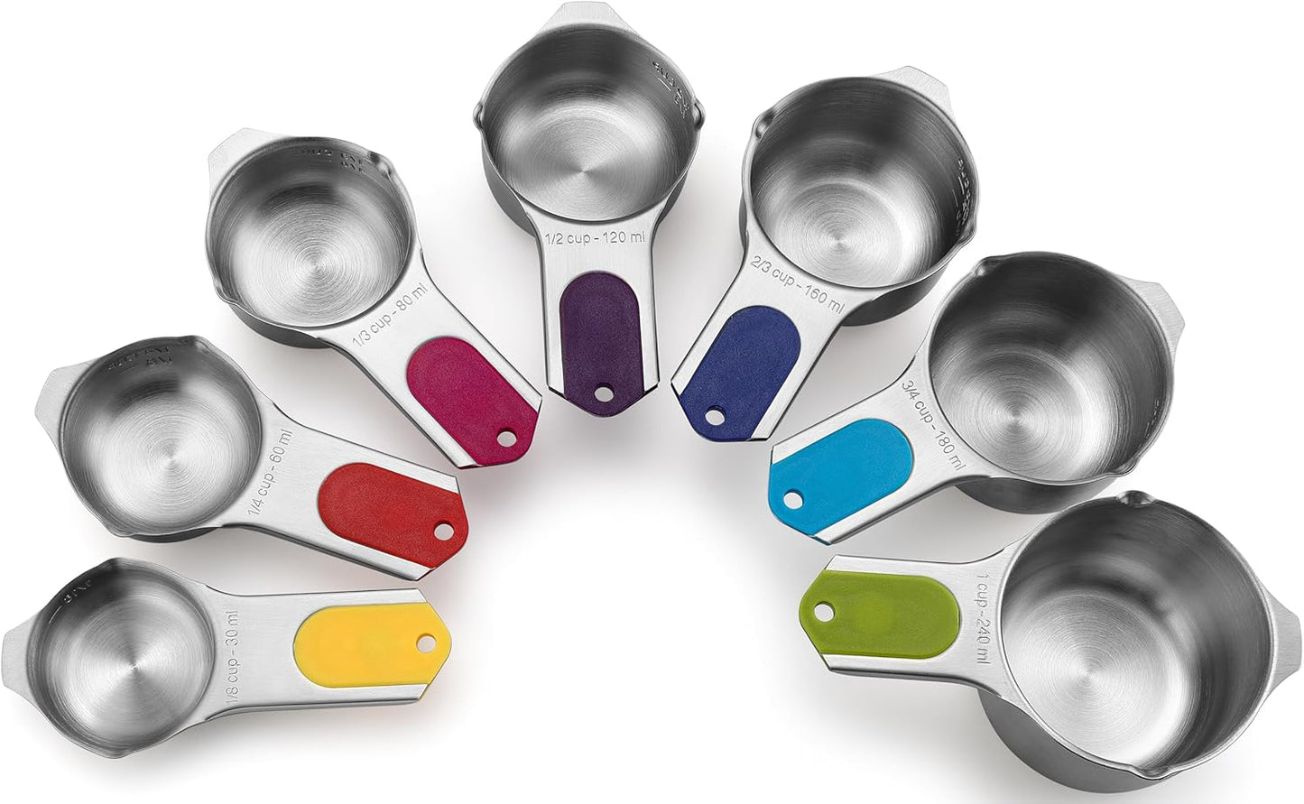 Spring Chef Magnetic Stainless Steel Measuring Cups Set of 7