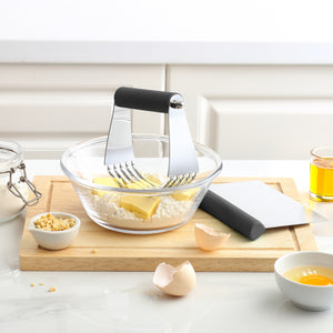 Spring Chef Stainless Steel Dough Blender and Bench Scraper Set