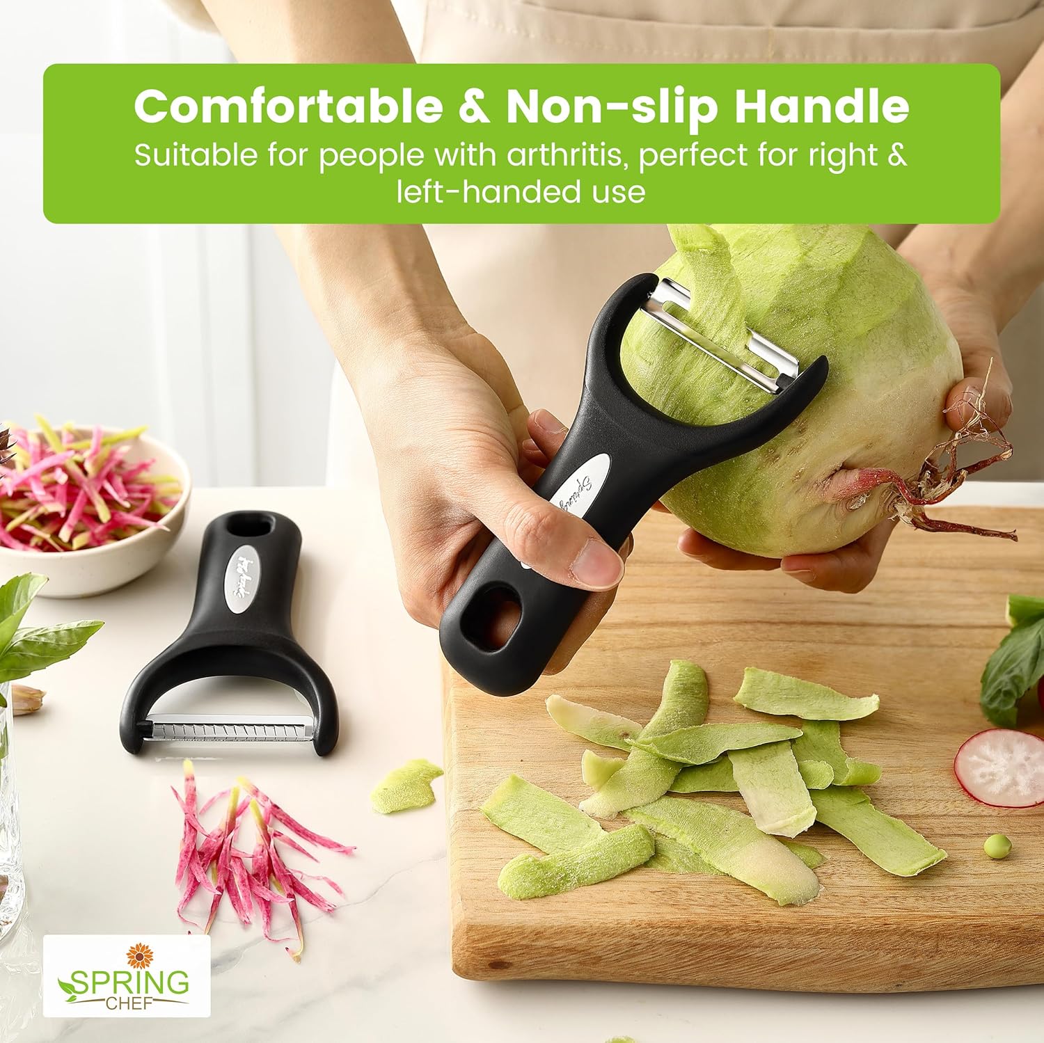 Spring Chef Y Vegetable Julienne Peeler - Thumbnail 3