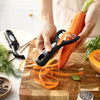 Spring Chef Swivel Vegetable Peeler & Y Potato Peeler Stainless Steel Blades - Black