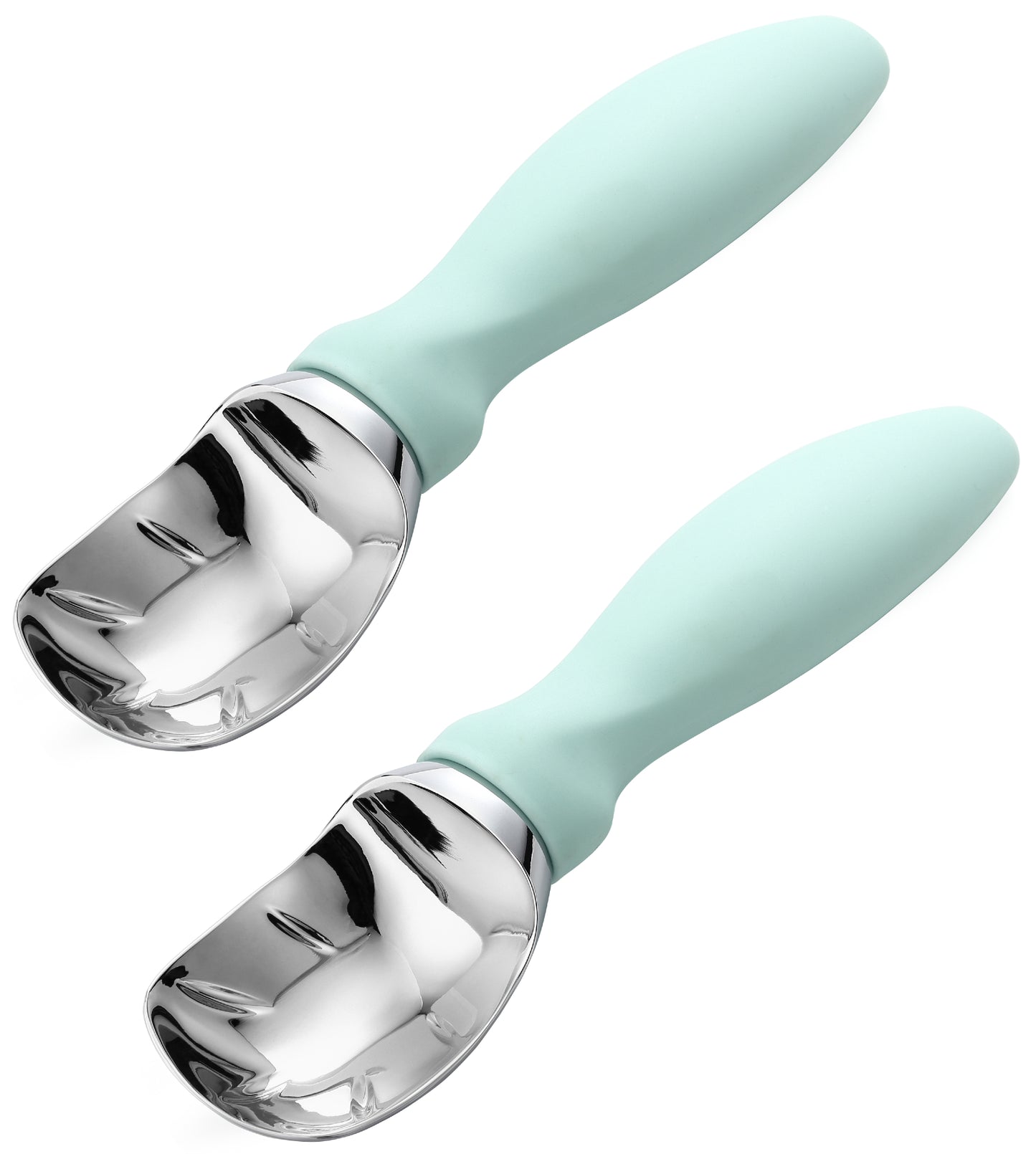 Spring Chef Ice Cream Scoop with Soft Grip Handle (2 Pack)