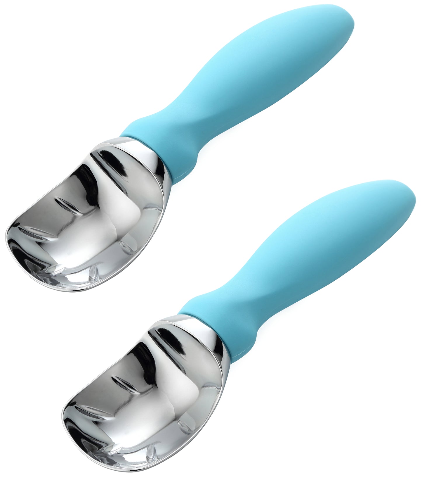Spring Chef Ice Cream Scoop with Soft Grip Handle (2 Pack)