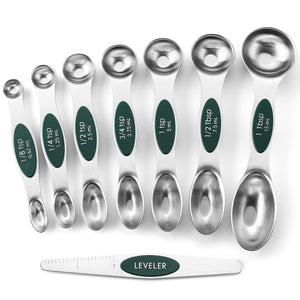 Buy Wholesale China Spring Chef Magnetic Measuring Spoons Set, Dual Sided,  Stainless Steel, Fits In Spice Jars, Set Of 8 & Magnetic Measuring Spoons  Set at USD 3.15