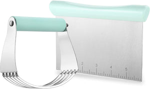 Spring Chef Stainless Steel Dough Blender and Bench Scraper Set