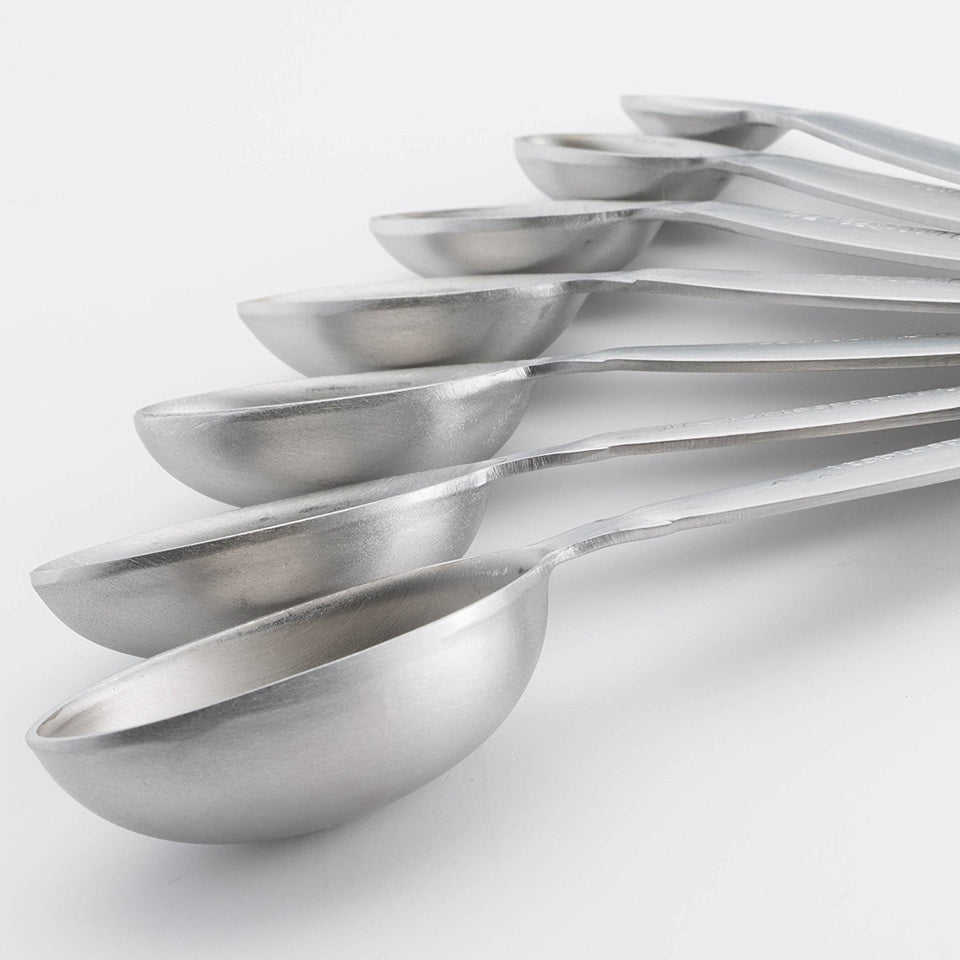Maison Plus Heavyweight Stainless-Steel Oval Measuring Spoons, 1/8, 1/4,  1/2, 3/4 1 Teaspoon Sizes, Exclusive! on Food52