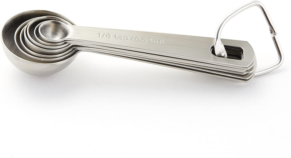Stainless Steel Measuring Spoons, Premium Heavy Duty Metric Small  Tablespoon 7-piece set：1/8 tsp, 1/4 tsp, 1/2 tsp, 3/4 tsp, 1 tsp & 1  tbsp-for Dry or