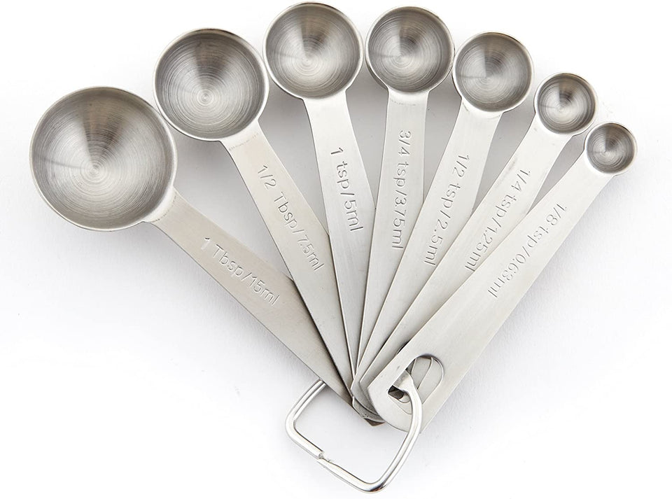 Heavy Duty Stainless Steel Metal Measuring Spoons (Set of 8 Including –  Spring Chef