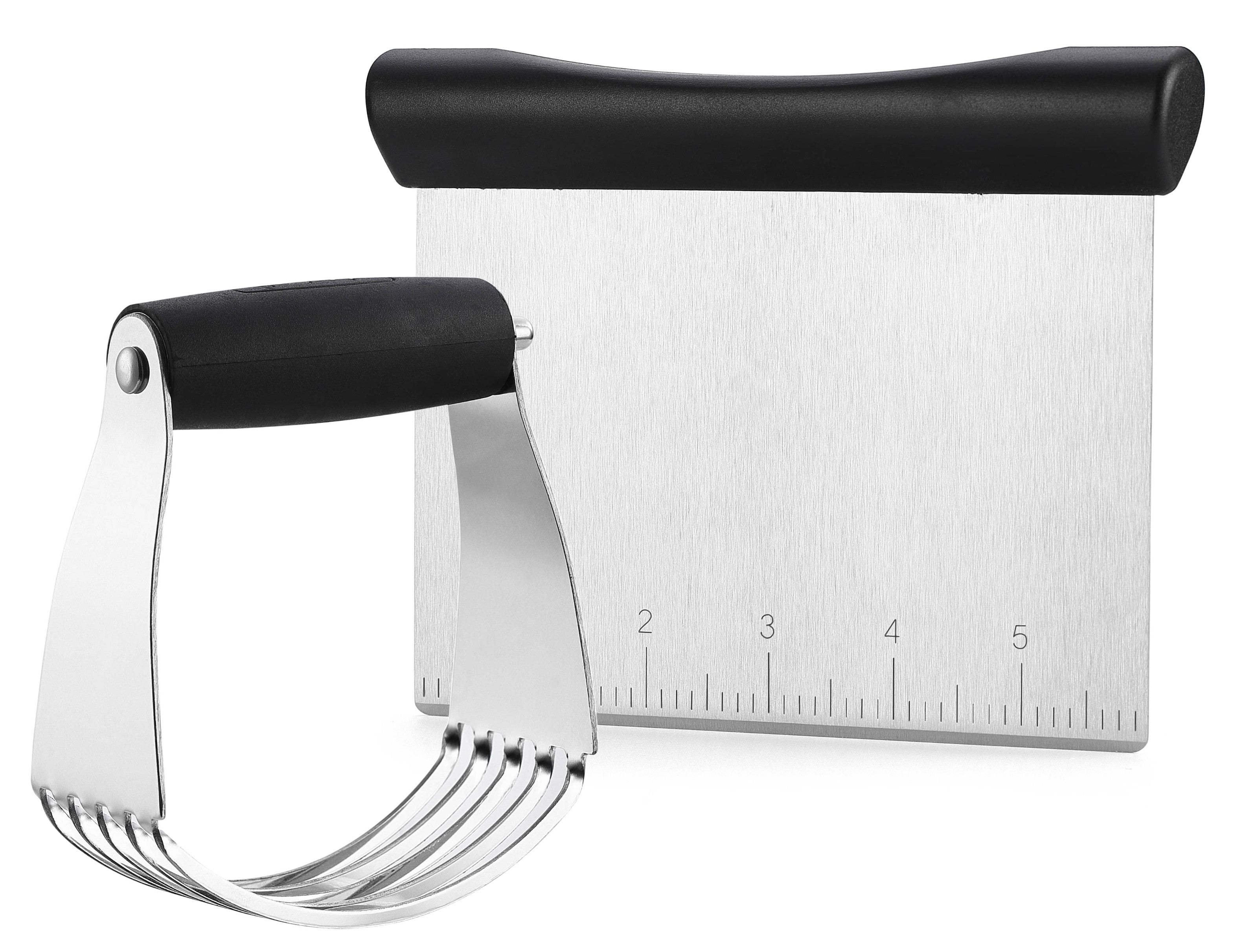 6 Inch Bench Scraper Stainless Steel Dough Scraper for Pastry