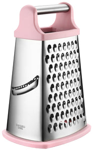 Professional Box Grater, Stainless Steel with 4 Sides, Best for Parmesan Cheese, Vegetables, Ginger, XL Size