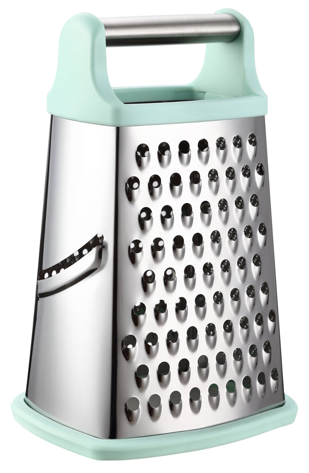 Spring Chef Professional Cheese Grater With Storage Container, Stainless  Steel & Soft Grip Handle, 4 Sided Handheld Kitchen Food Shredder Best Box