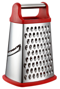 Professional Box Grater, Stainless Steel with 4 Sides, Best for Parmesan Cheese, Vegetables, Ginger, XL Size