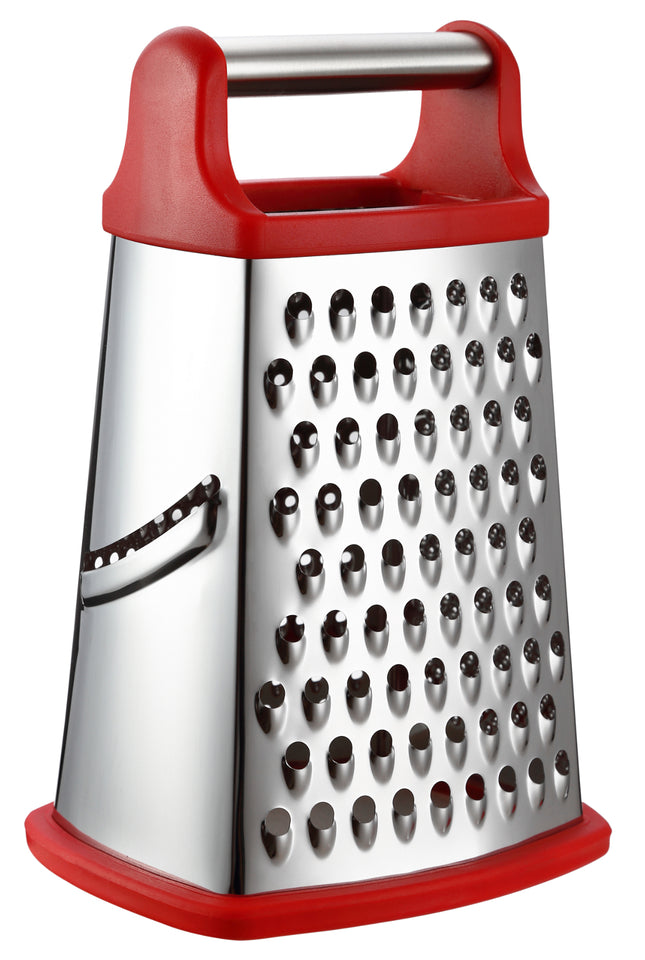 Silver Kitchen Metal 4-Sided Box Food Grater Vegetable Cheese