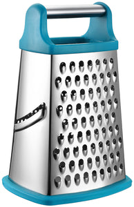 Professional Box Grater, Stainless Steel with 4 Sides, Best for Parmesan Cheese, Vegetables, Ginger, XL Size