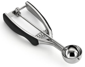 Spring Chef Cookie Scoop, Premium 18/8 Stainless Steel Disher with Soft Grip, Spring Loaded with Trigger Release