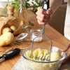 Spring Chef Potato Masher, Stainless Steel Wire Head for Mashed Potatoes with Bonus Swivel Peeler