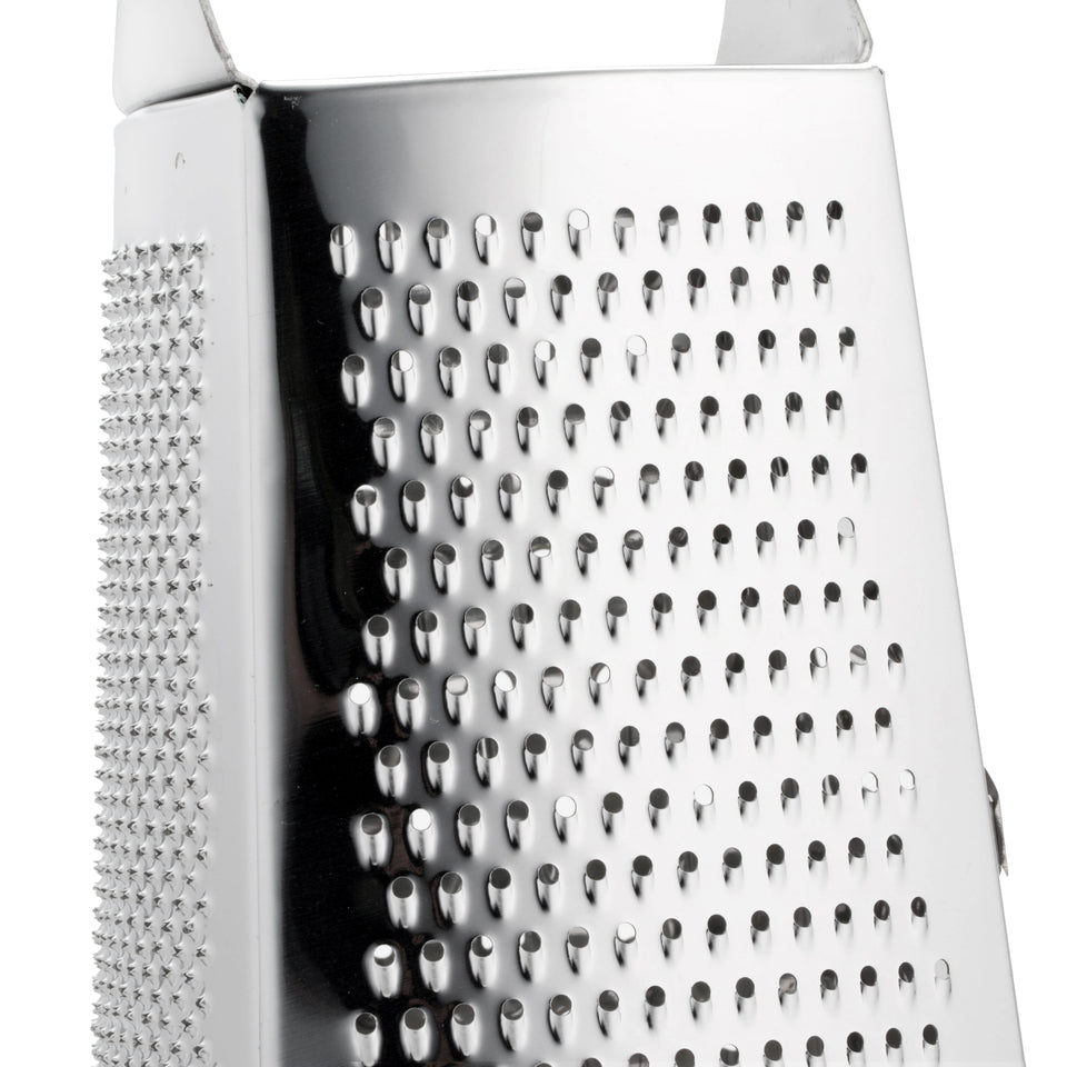 Spring Chef Professional cheese grater - Stainless Steel, XL Size, 4 Sides  - Perfect Box grater for Parmesan