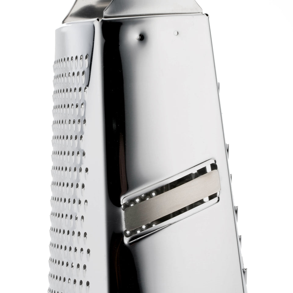 Professional Cheese Grater - Stainless Steel, XL Size, 4 Sides - Perfect  Box Grater for Parmesan Cheese, Vegetables, Ginger - Dishwasher Safe - Black