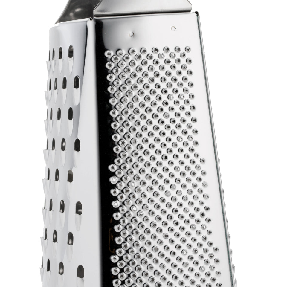 Spring Chef Professional Box Grater with Handle, Manual 100% Stainless  Steel 4 Sided Shredder for Kitchen, Best for Parmesan Cheese, Vegetables