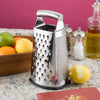 Professional Box Grater, 100% Stainless Steel with 4 Sides, Best for Parmesan Cheese, Vegetables, Ginger