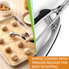 Spring Chef Cookie Scoop, Premium 18/8 Stainless Steel Disher with Soft Grip, Spring Loaded with Trigger Release