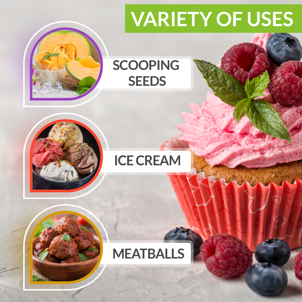 Ice Cream Cupcake Muffin Scoop, Food-grade 18/8 Stainless Steel - SDICS03 -  Swag Brokers