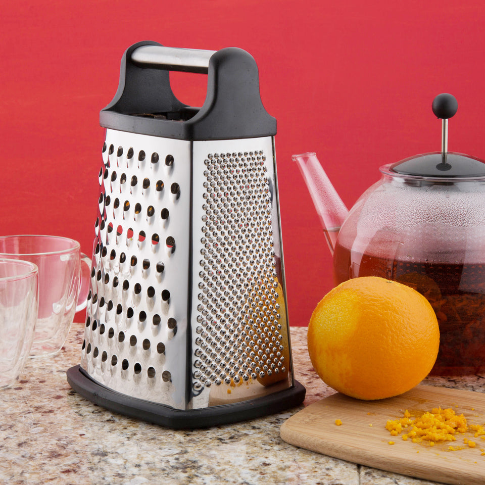 4 Sided Stainless Steel Box Grater with Storage Box